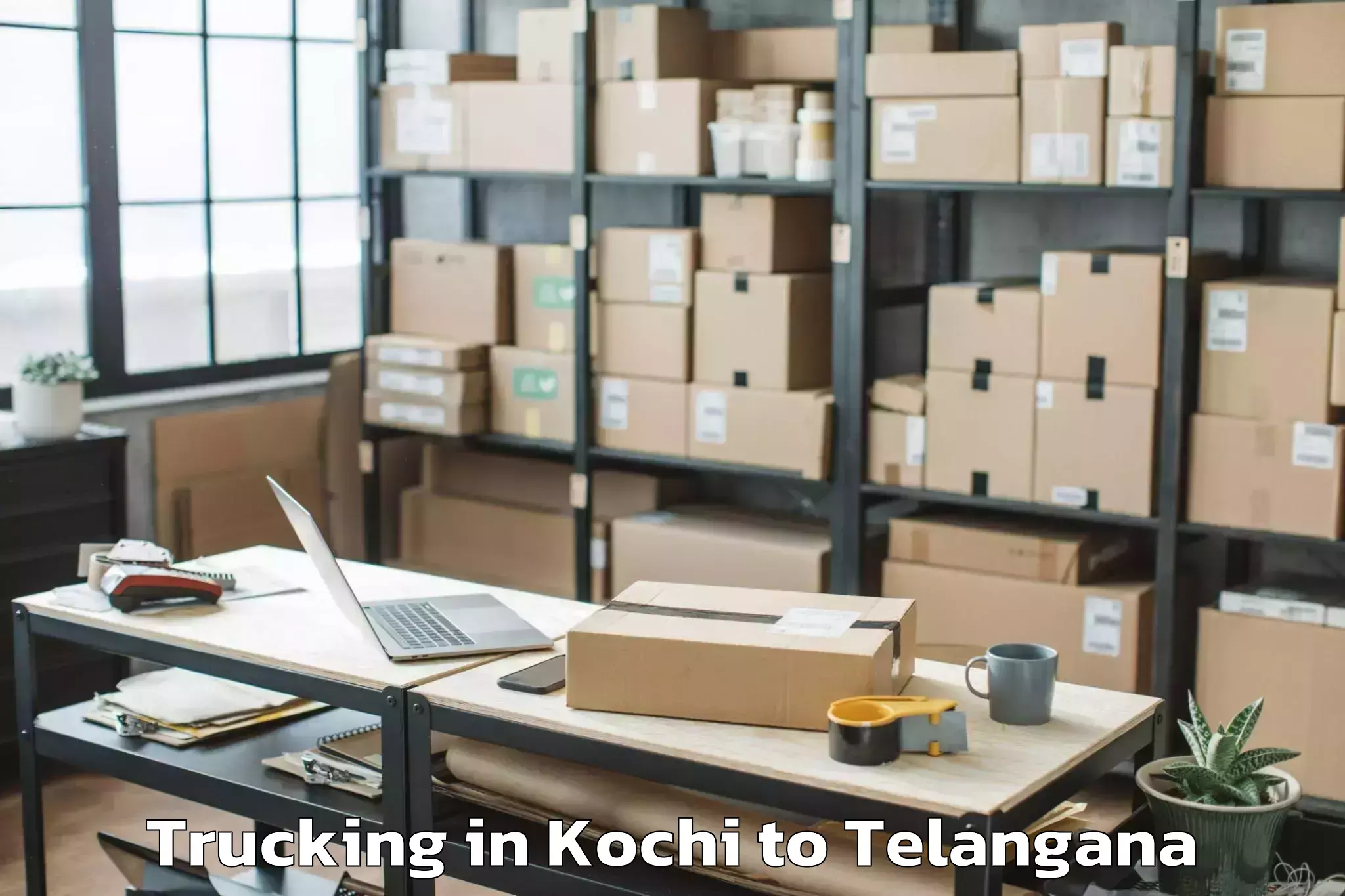 Top Kochi to Kagaznagar Trucking Available